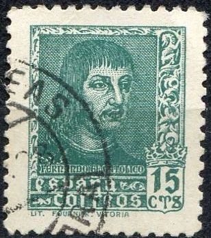 z vendido España 1938 841 Sello º Fernando El Catolico 15c Timbre Espagne Spain Spagna Espana Spanje Spanien 